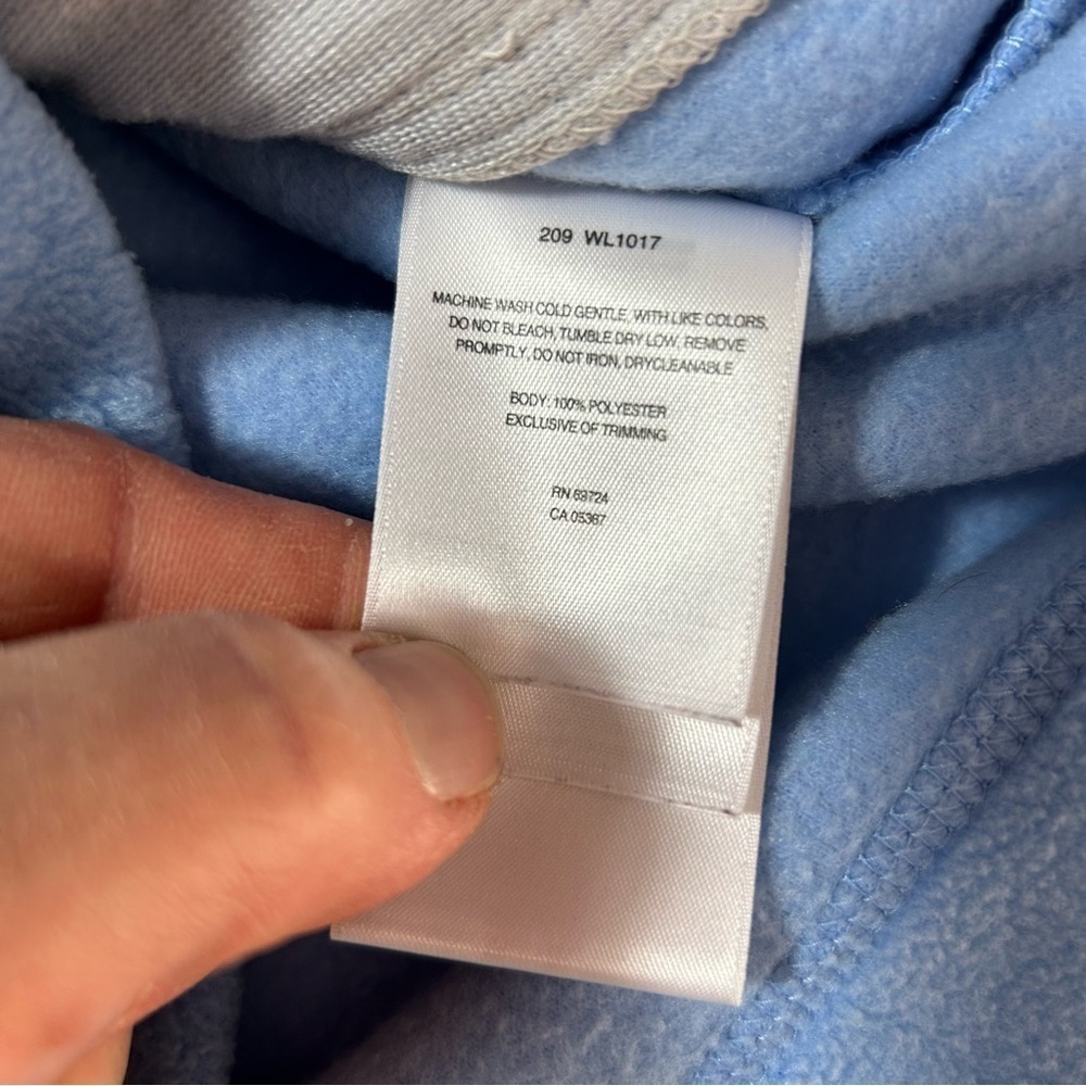 Columbia Women’s Fleece Vest Size Medium Light Blue Zip Front EUC - Picture 3 of 4